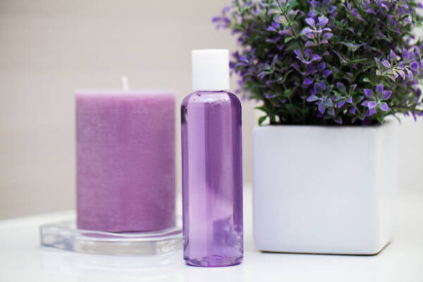 Shower supplies. composition cosmetic products of spa treatment